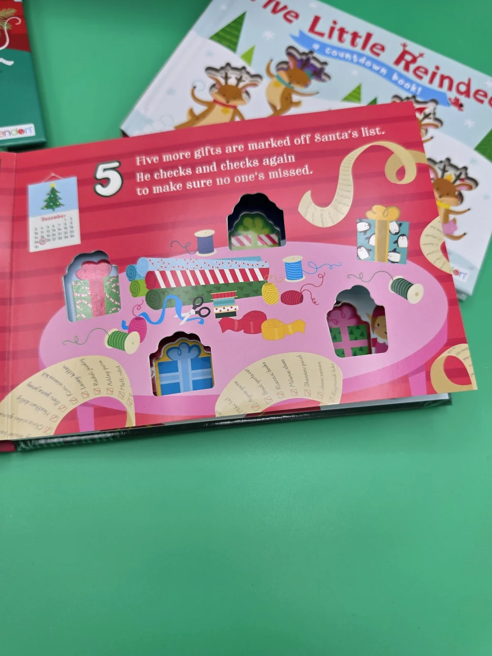 Countdown to Christmas & Holiday Board Book Set - Green, Red, Blue, White